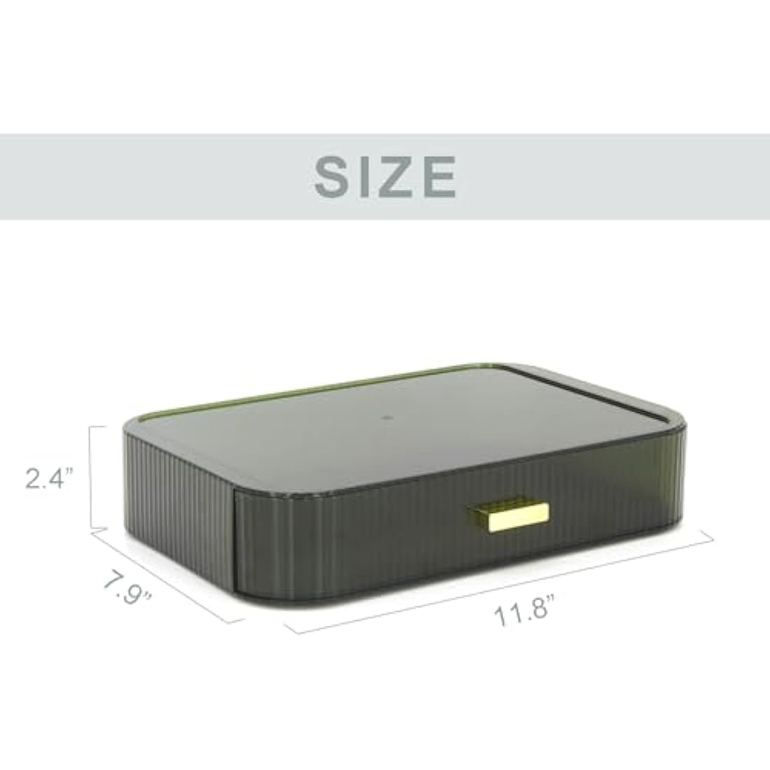 Stackable Makeup Organizer – Green PET Skincare Drawer