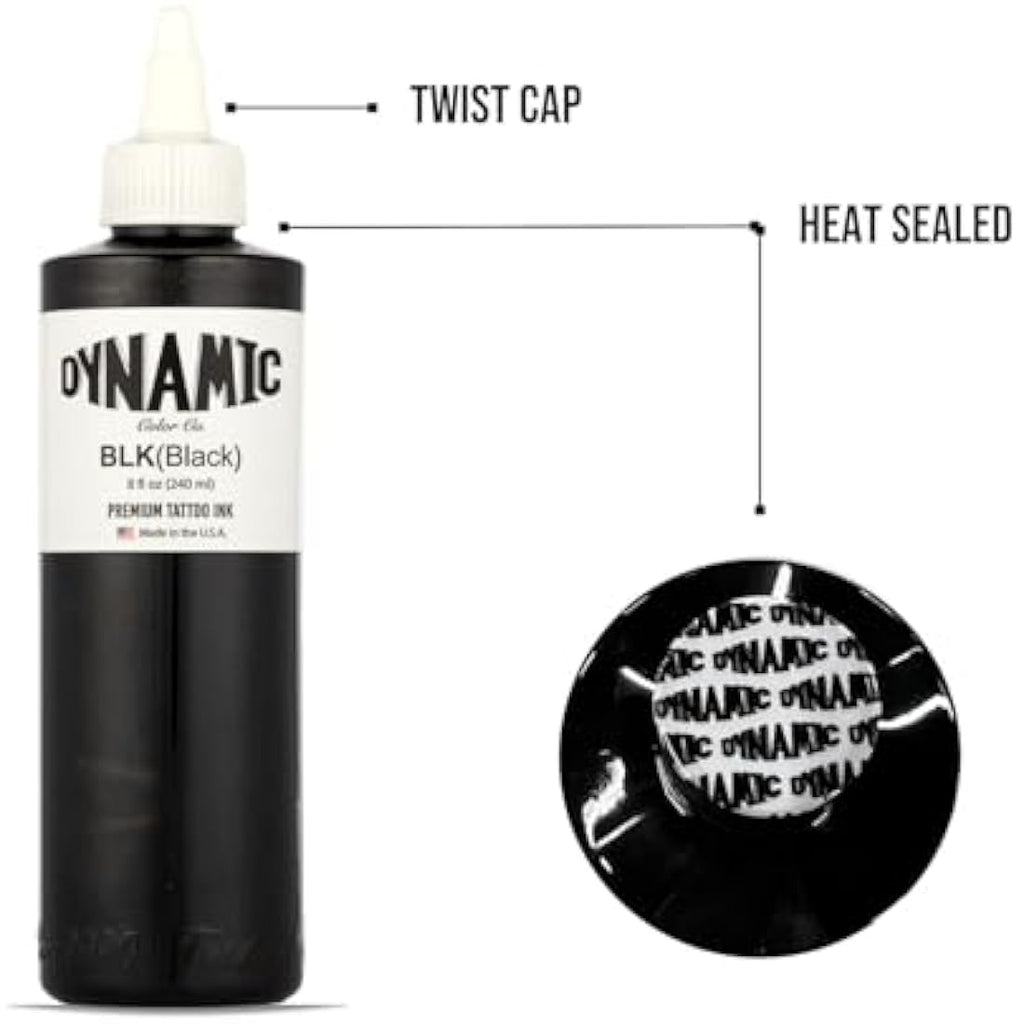 Dynamic Color Co. Tattoo Ink - 8oz (240ml) for Lining and Shading