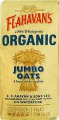 Flahavan's Organic Jumbo Oats – Healthy Bulk Porridge Cereal – 3 x 1kg