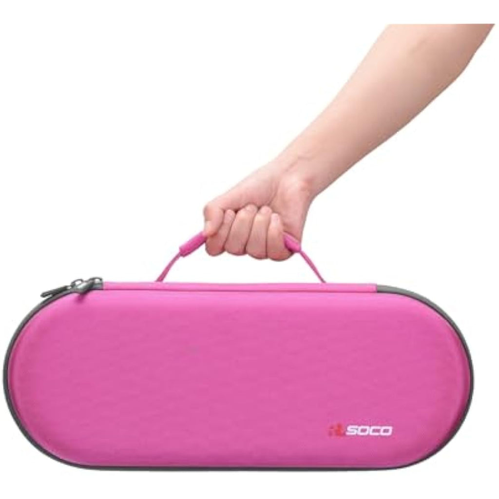 RLSOCO Hard Travel Case for Dyson Supersonic Hair Dryer HD15 HD08 – Pink
