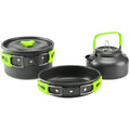 aiGear Camping Cookware Set – 3-Piece Lightweight Aluminum Mess Kit