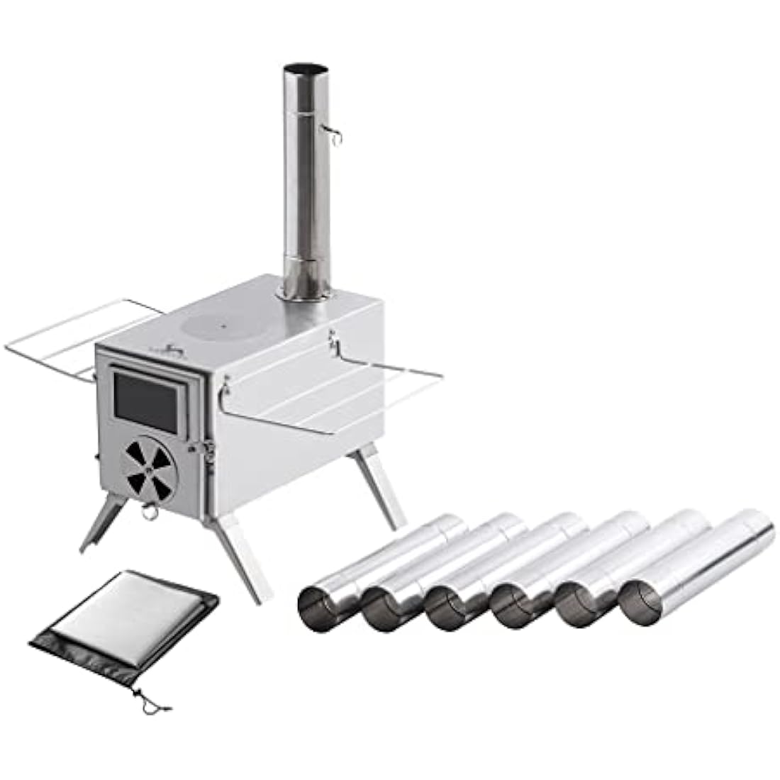 TOMOUNT Portable Wood Burning Tent Stove | Stainless Steel Cookware