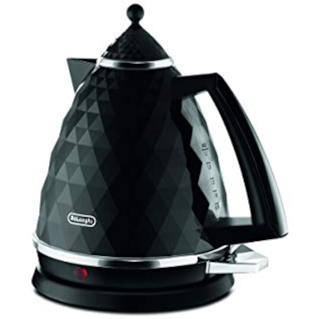 De'Longhi Brilliante Electric Kettle – 1.7L Fast Boil, Black KBJ3001BK