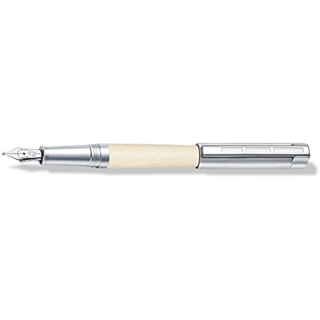 Staedtler Initium Corium Leather Fountain Pen - Beige, Medium Nib