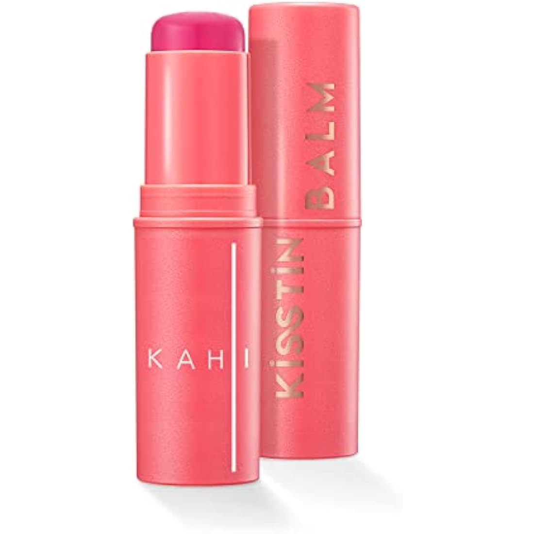 Kahi Kisstin Balm - Tinted Pink Lip Stick for Women, 0.31 oz Glossy