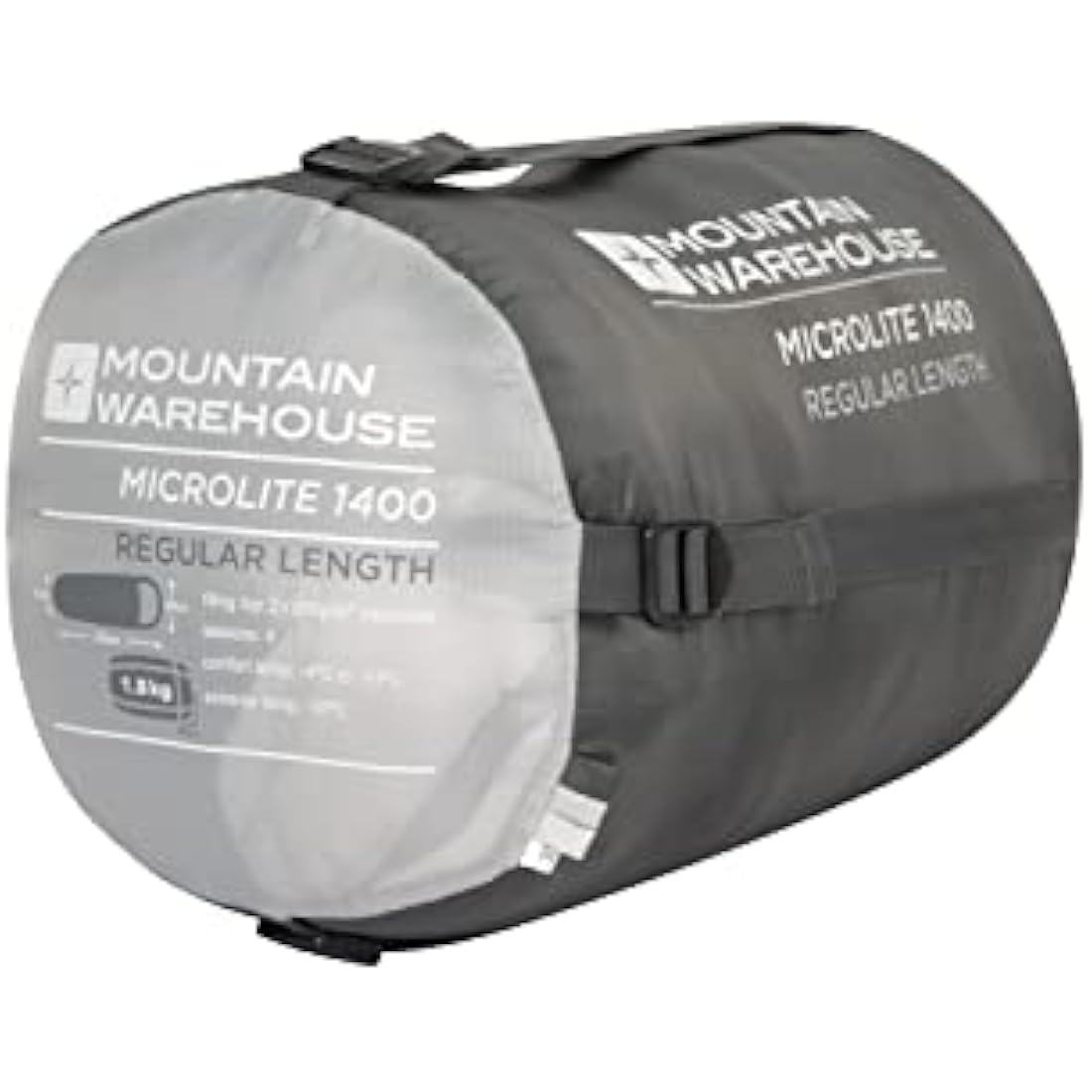 Mountain Warehouse Microlite 1400 Mummy Sleeping Bag – 3/4 Season