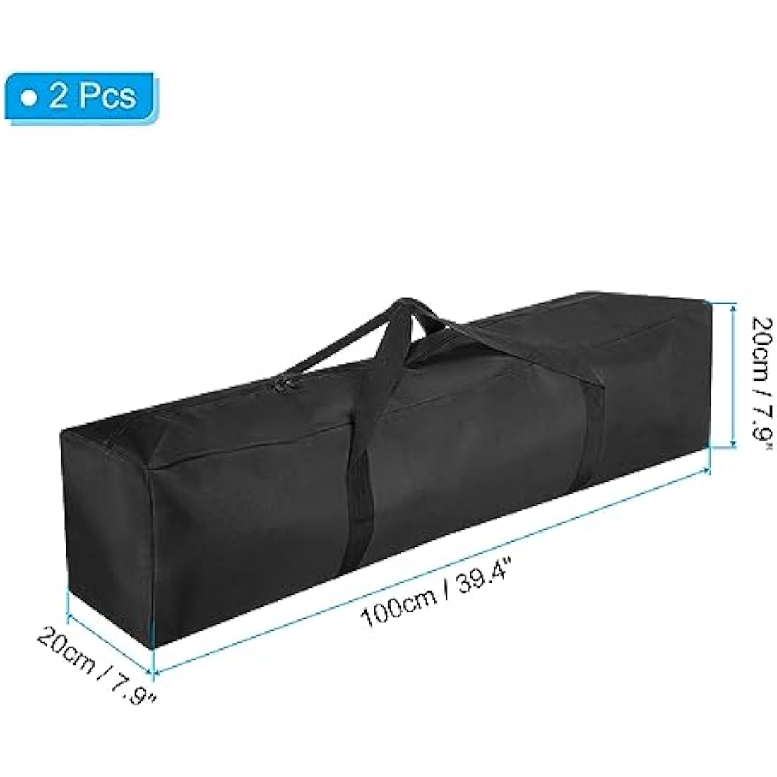 PATIKIL Camp Chair Replacement Bag - 2 Pack Nylon Carry Bag, Black