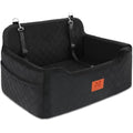 Dog Booster Car Seat – Large Washable Pet Travel Bed, Black