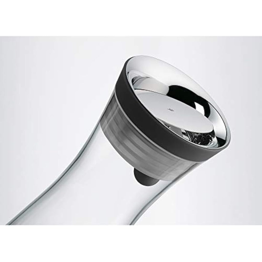 WMF Basic Glass Water Decanter 1L | Stainless Steel Close-Up Stopper