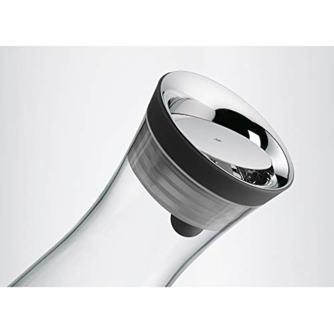 WMF Basic Glass Water Decanter 1L | Stainless Steel Close-Up Stopper