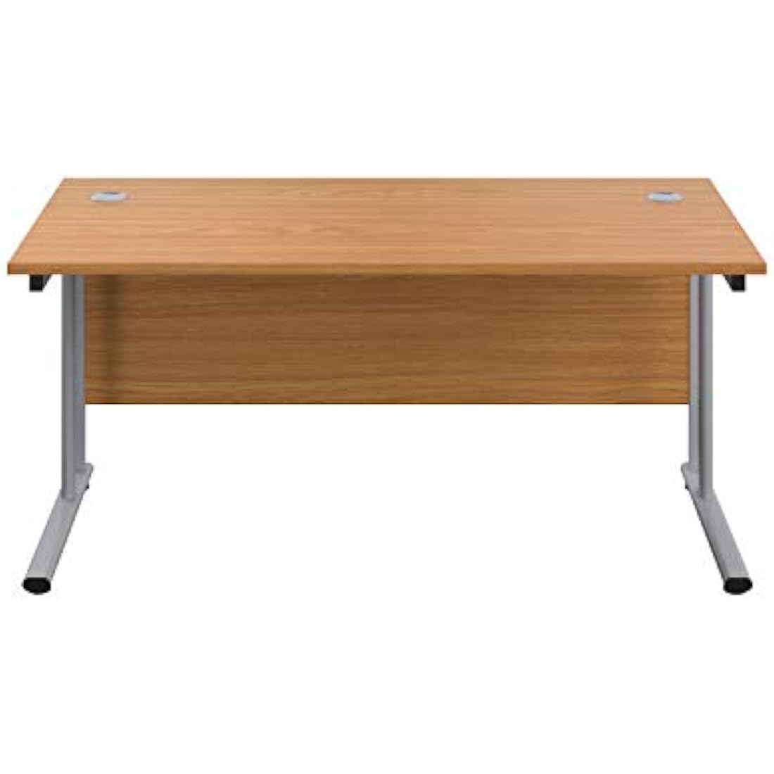 Office Hippo Bürotisch – Freitragender Schreibtisch, Eiche, 140x80cm