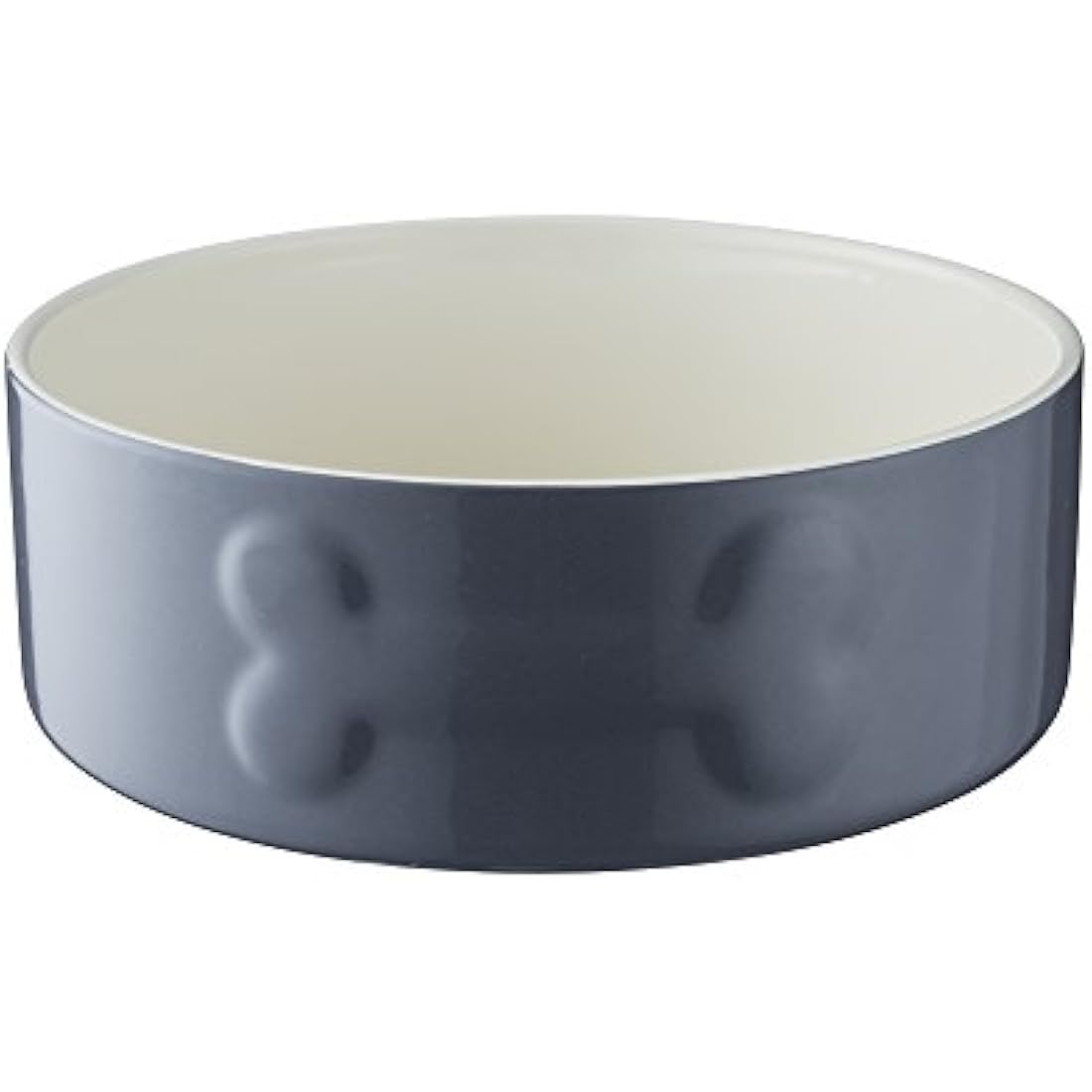 Mason Cash Grey Dog Bowl – 20cm Durable Stoneware Pet Dish for Large Dogs