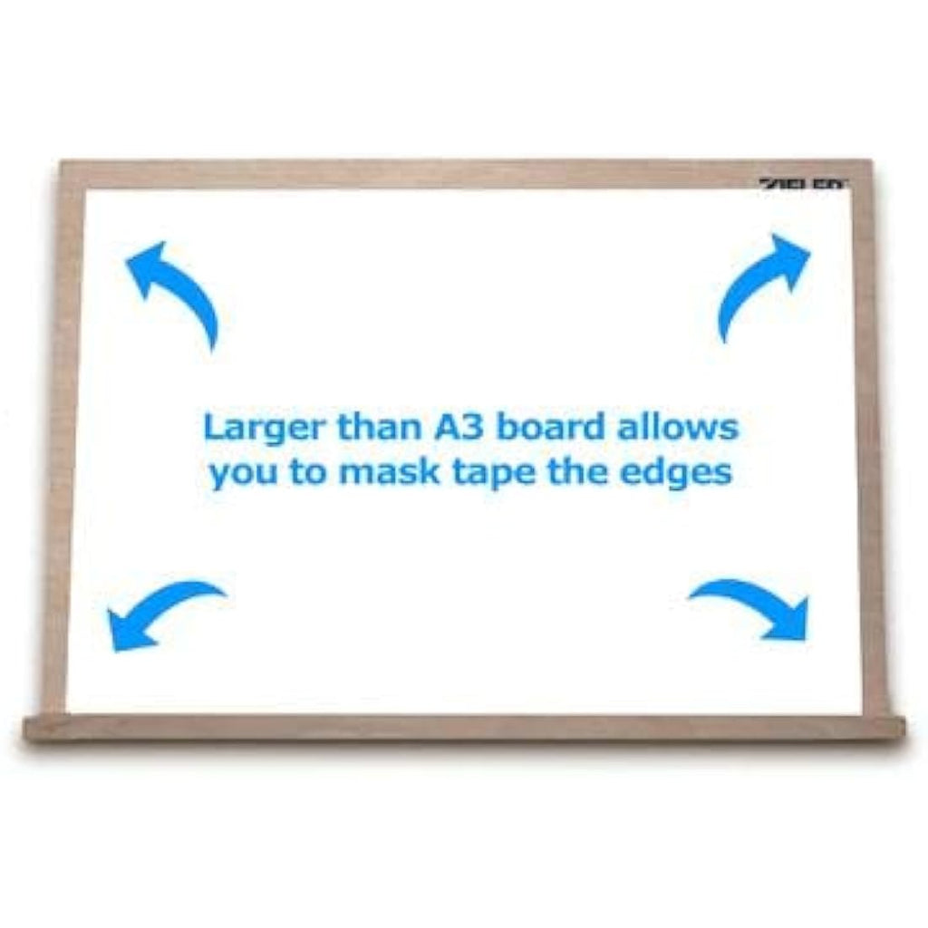 Zieler A3 Beechwood Table Top Art Easel – Adjustable Desk Drawing Board