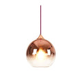 MZStech Modern Glass Globe Pendant Light – 20cm Rose Gold Chandelier