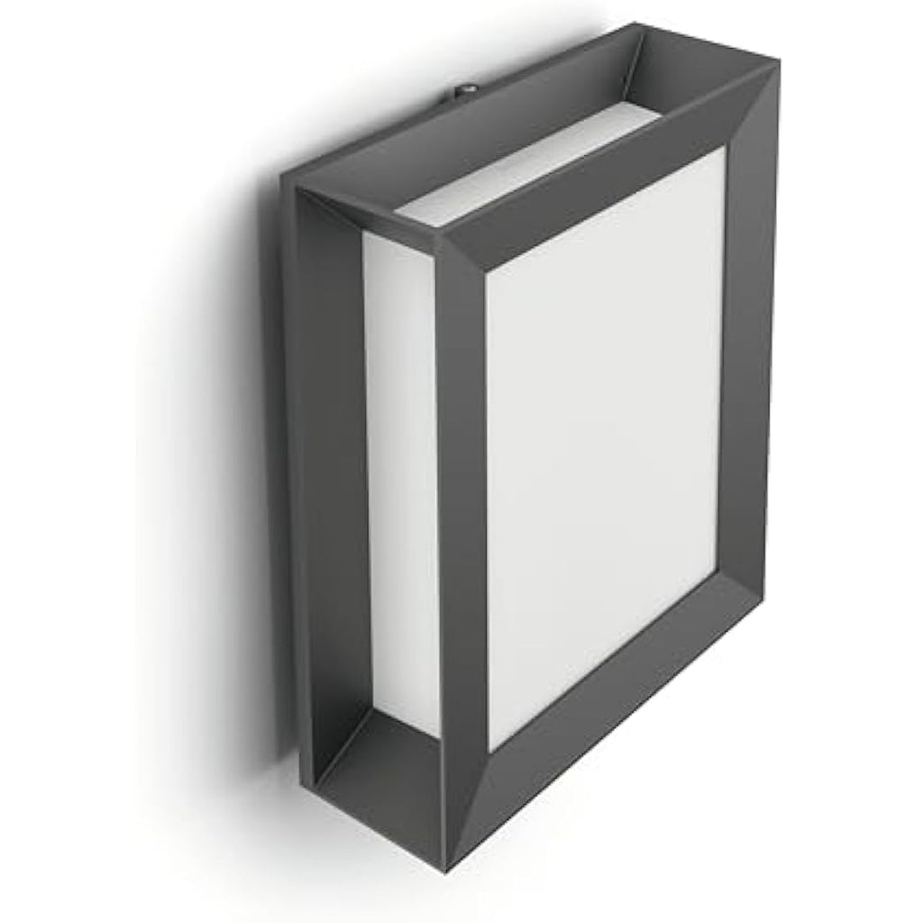Philips Karp LED Outdoor Wall Light | Anthracite Grey IP44 Weatherproof