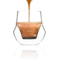 KRUVE Propel Espresso Cups – Double-Walled Borosilicate Glass Set