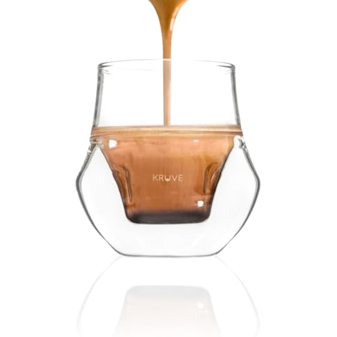 KRUVE Propel Espresso Cups – Double-Walled Borosilicate Glass Set