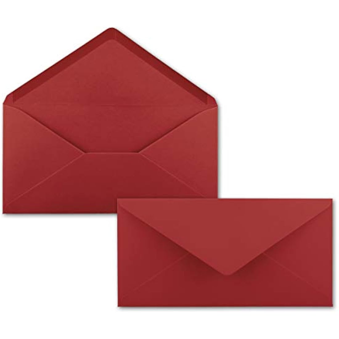 Gustav Neuser Dark Red DL Envelopes - 150 Pack Gummed 110x220mm