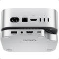 PULWTOP Mac Mini M4 Dock | 4TB M.2 SSD Enclosure & 4K HDMI Hub Stand
