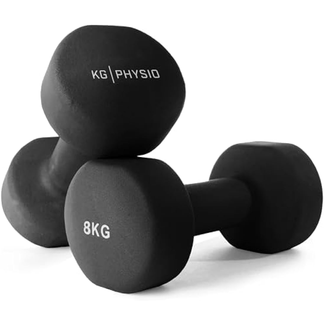 KG Physio Neoprene Dumbbells Set – Anti-Roll Cast Iron Hand Weights