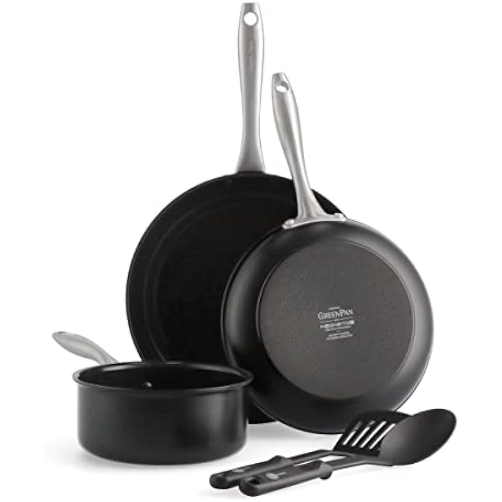 GreenPan Lima Midnight 5-Piece Ceramic Non-Stick Induction Cookware Set