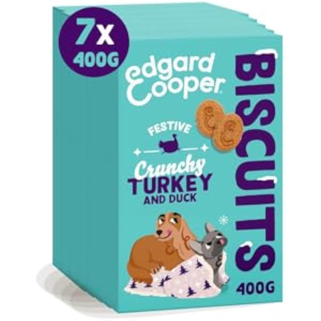 Edgard & Cooper Grain Free Dog Treats | Fresh Duck & Turkey | 7 x 400g
