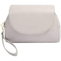 Stackers Taupe Wrap Around Makeup Bag | Travel Cosmetic Brush Case