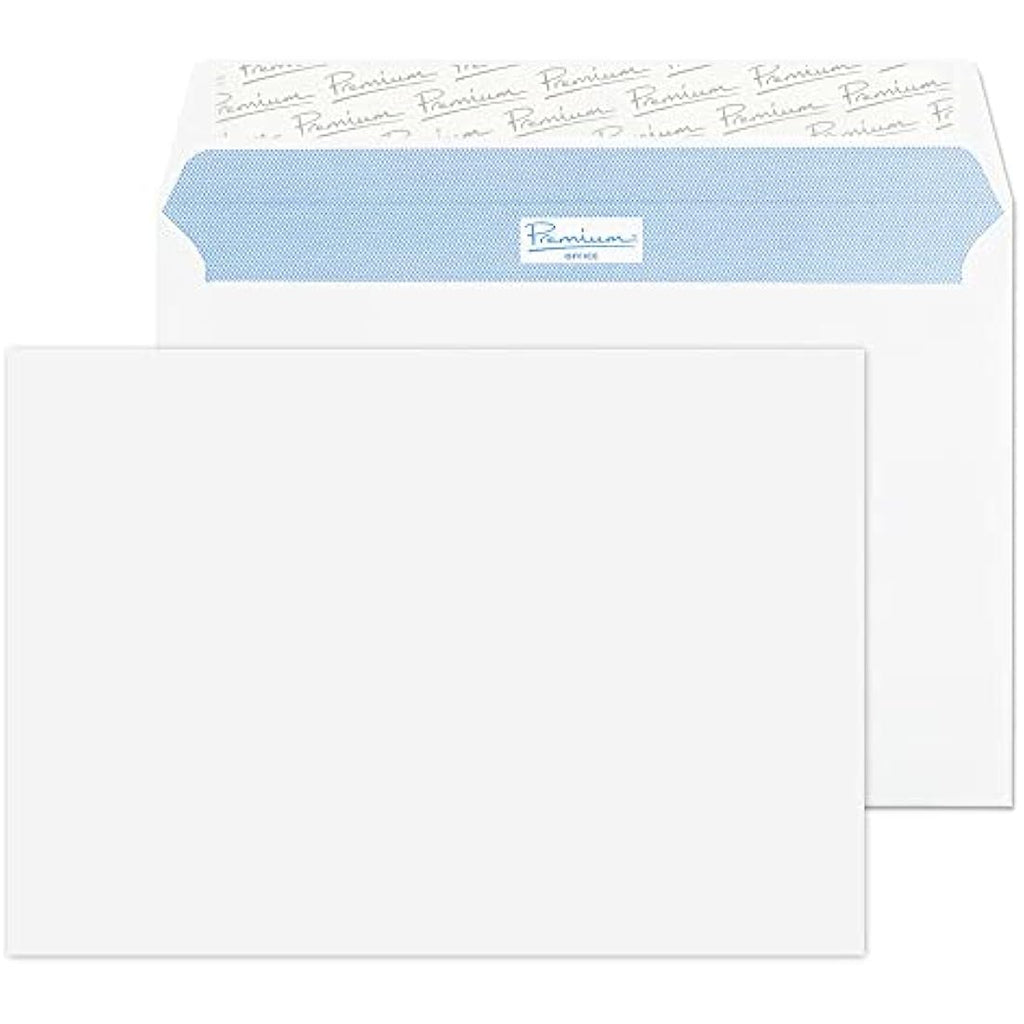 Blake C5 Ultra White Envelopes | 120gsm Peel & Seal Wallet - 50 Pack