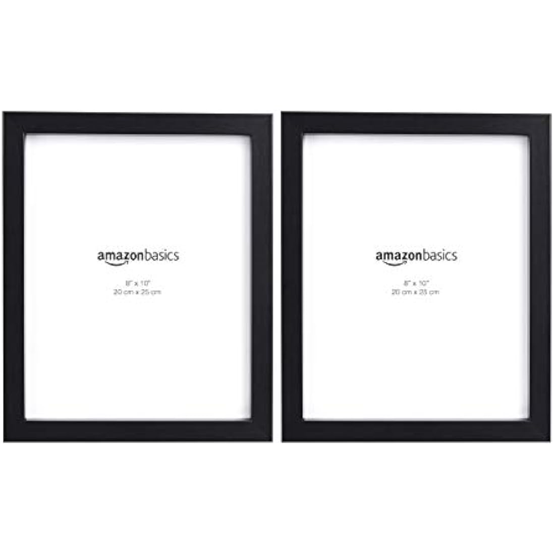 Rectangular Photo Frames - 2-Pack Black Glass 20x25 cm