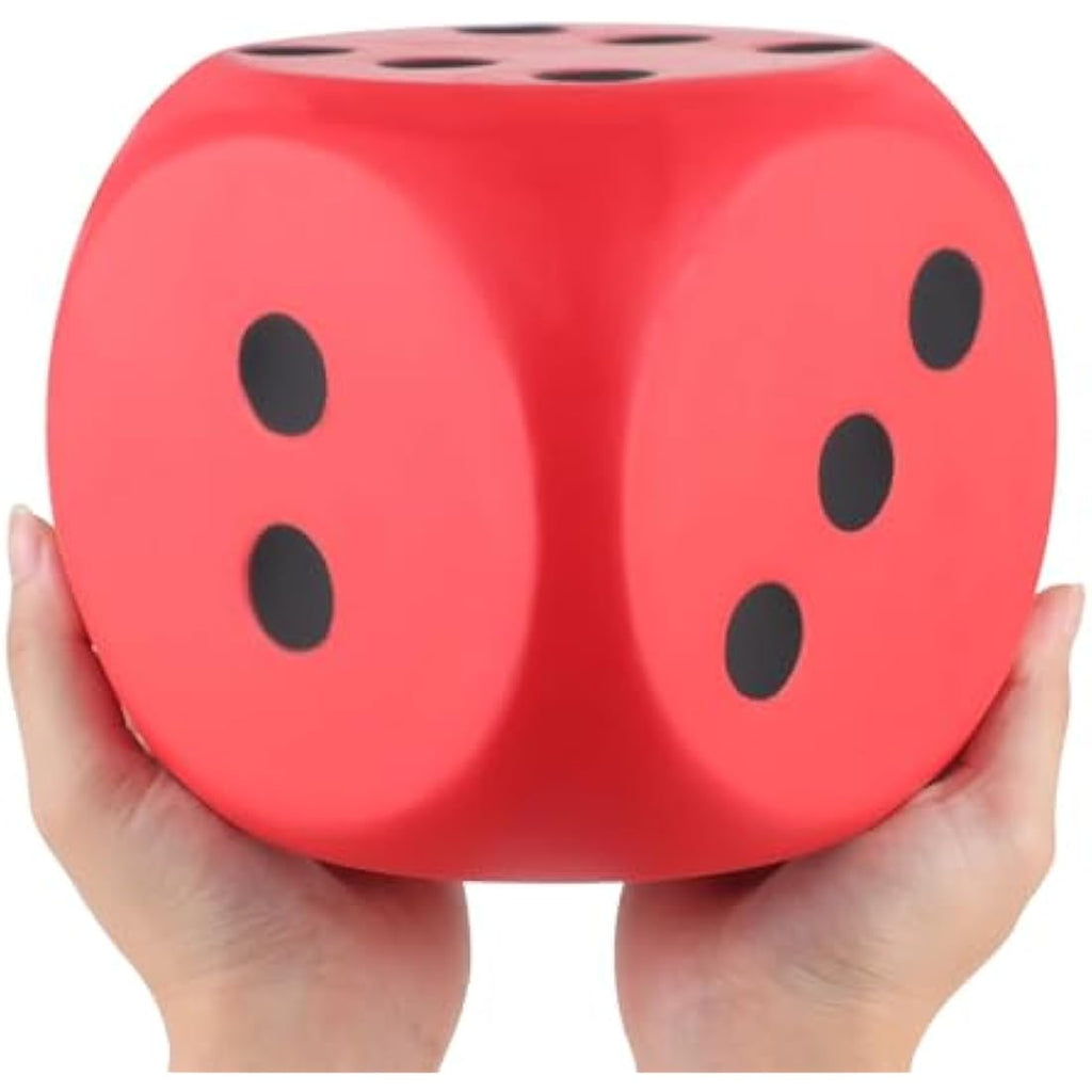 Anboor 5.9'' Giant Foam Dice – Scented Squishy Stress Relief Toy (Red)