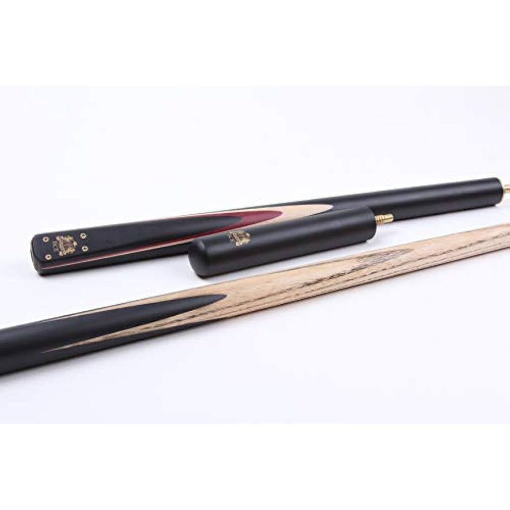 BCE Heritage Snooker Cue – Sapele Mahogany 3/4 Cut with Case & Extension