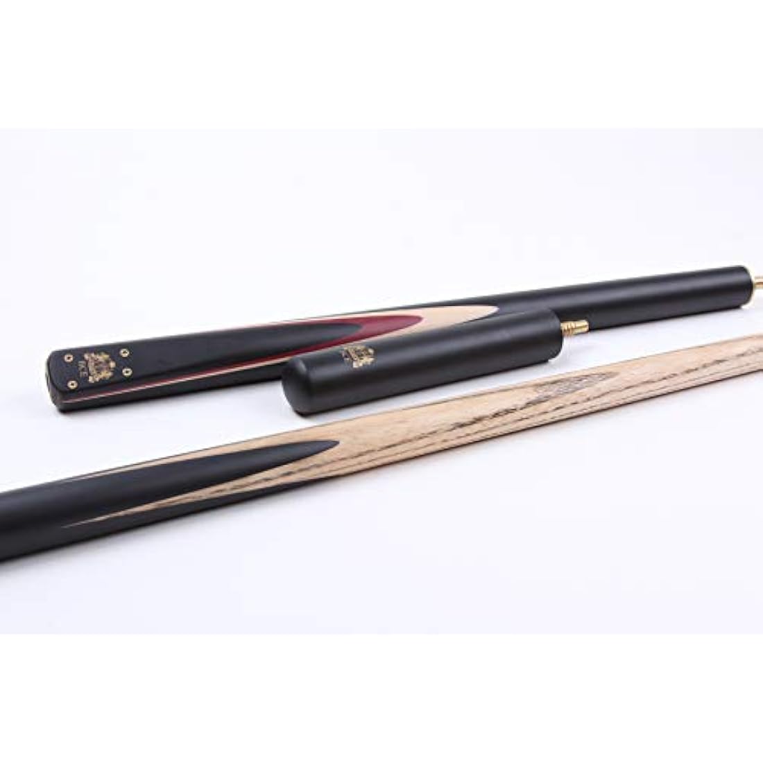 BCE Heritage Snooker Cue – Sapele Mahogany 3/4 Cut with Case & Extension