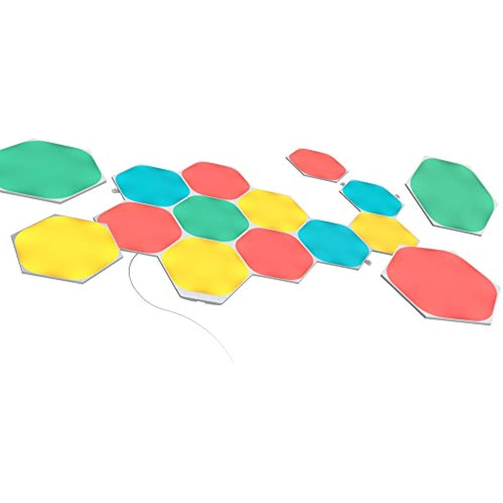 Nanoleaf Shapes Hexagon Starter Kit | 15 Modular LED Smart Light Panels