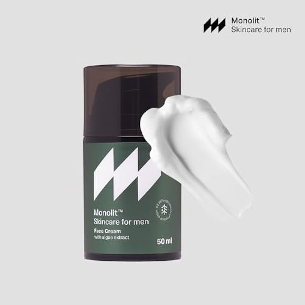 Monolit Men's Anti-Aging Face Cream | Algae & Avocado Oil Moisturizer