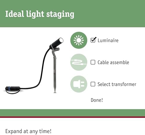 Paulmann Plug & Shine Plantini LED Outdoor Spotlight Set - 3000K Anthracite