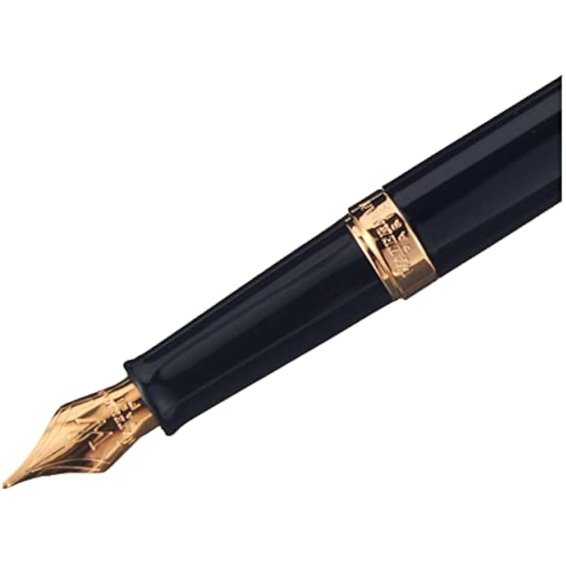 Waterman Hémisphère Fountain Pen | Gloss Black & 23k Gold Trim | Fine Nib
