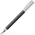 Faber-Castell Ambition Rhombus Fountain Pen - EF Nib Black/Silver