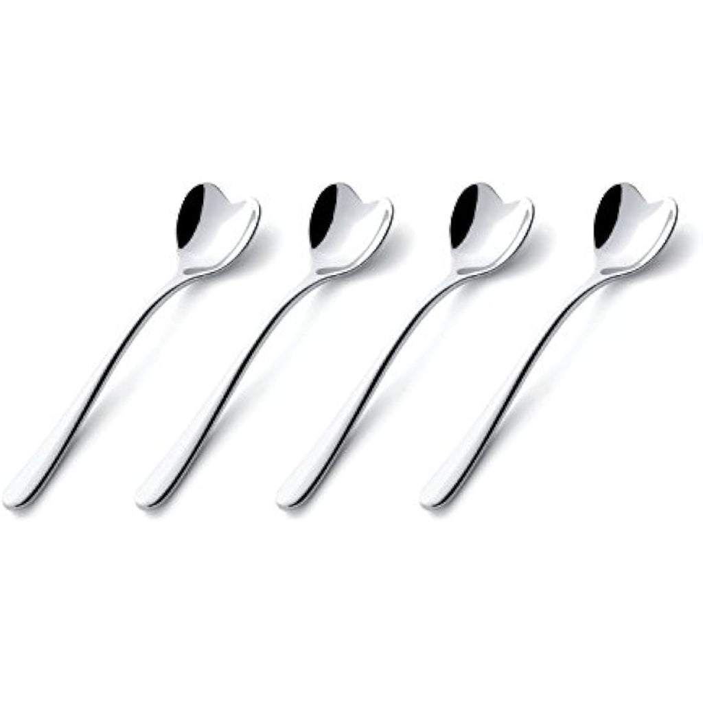 Alessi Big Love Heart Ice Cream Spoons - 18/10 Stainless Steel Set of 4