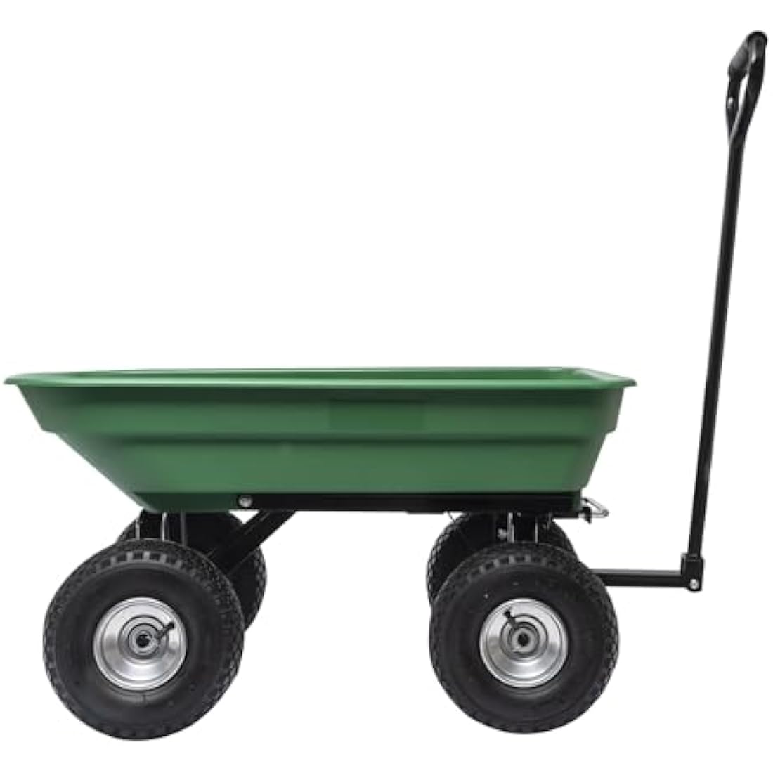 WERKA PRO Garden Trailer Trolley - 52L Heavy Duty Dump Cart, 120kg