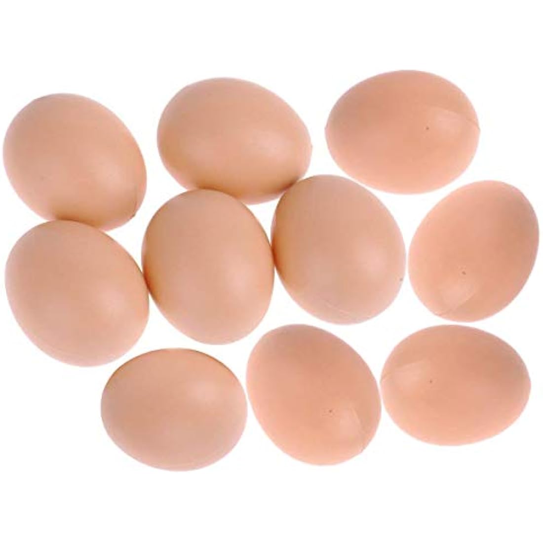 Jolof Store 20Pcs Artificial Chicken Eggs – Realistic Brown Nesting Eggs
