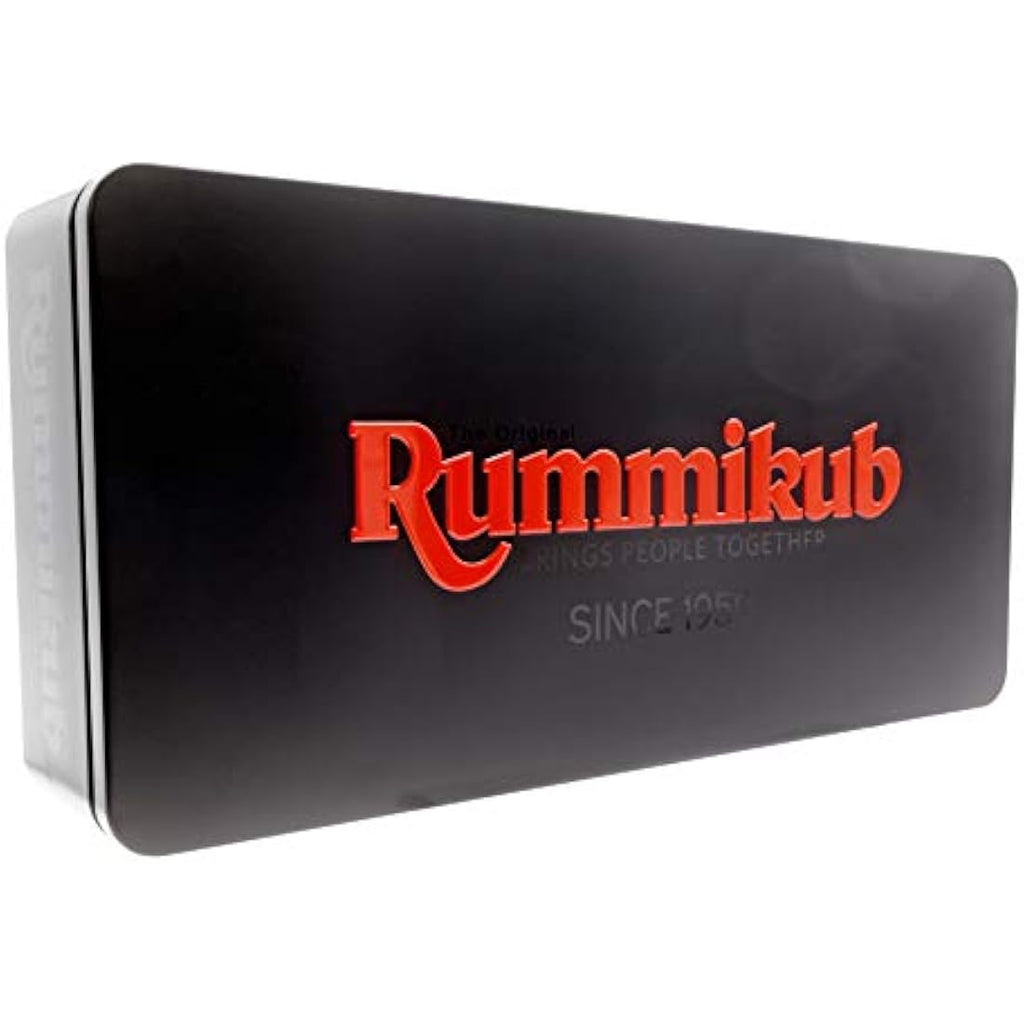 Rummikub Black Strategy Game | Premium Tin Edition Family Board Game