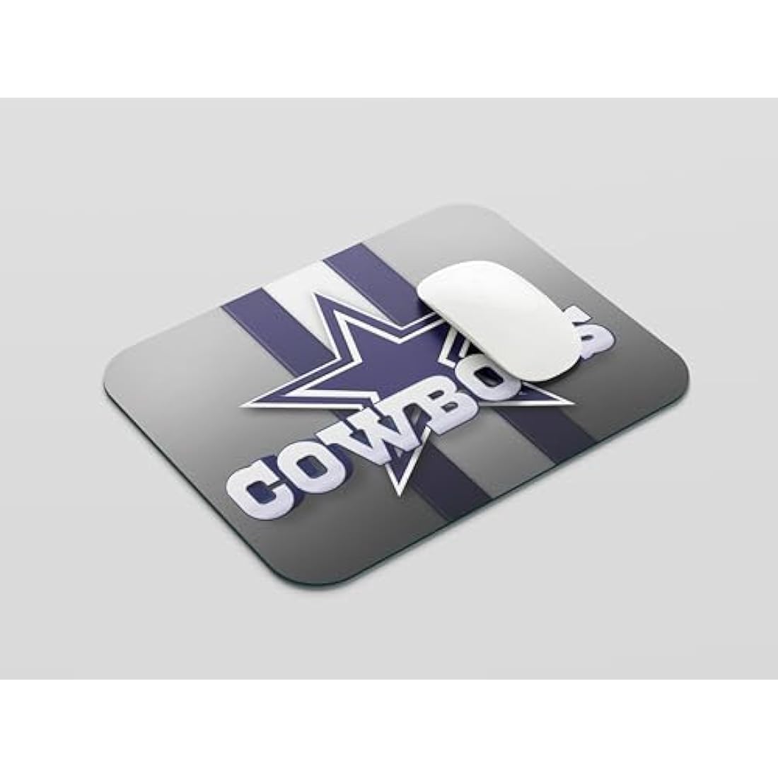 Gaming Mouse Pad – Non-Slip Rubber Base – Blue & White