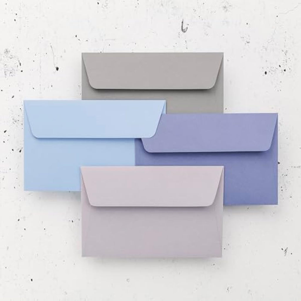 Clairefontaine Pollen Adhesive Envelopes – Koala Grey 90x140mm (20 Pack)