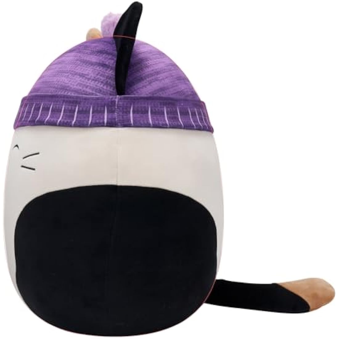 Squishmallows Cam the Cat Plush – 16-Inch Large Calico with Purple Beanie