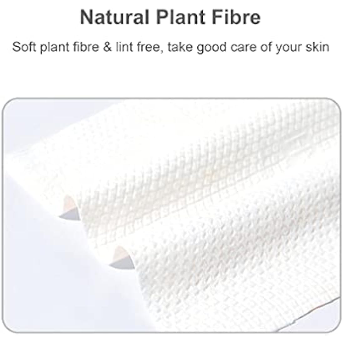 100% Cotton Disposable Face Towels for Sensitive Skin (3 Rolls)