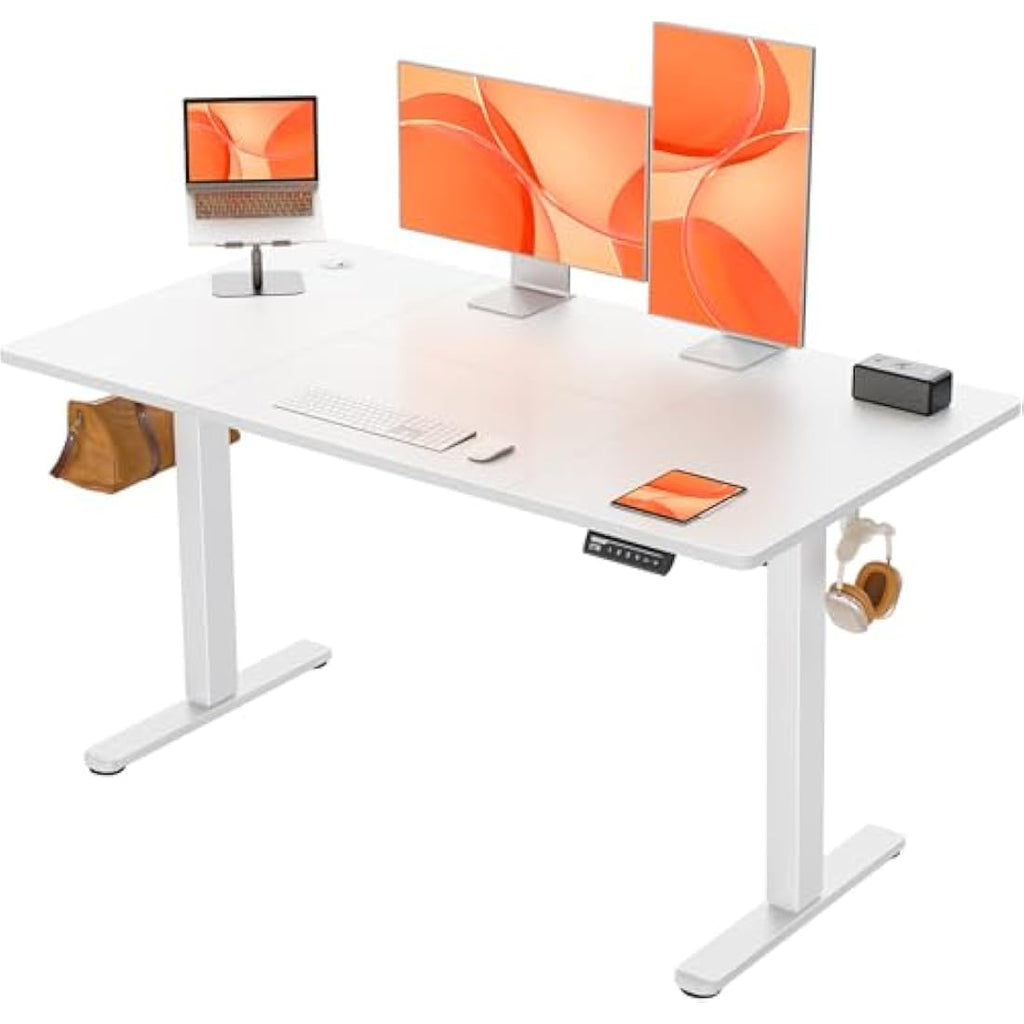 ErGear Electric Standing Desk – 140x70cm Height Adjustable Sit Stand Desk