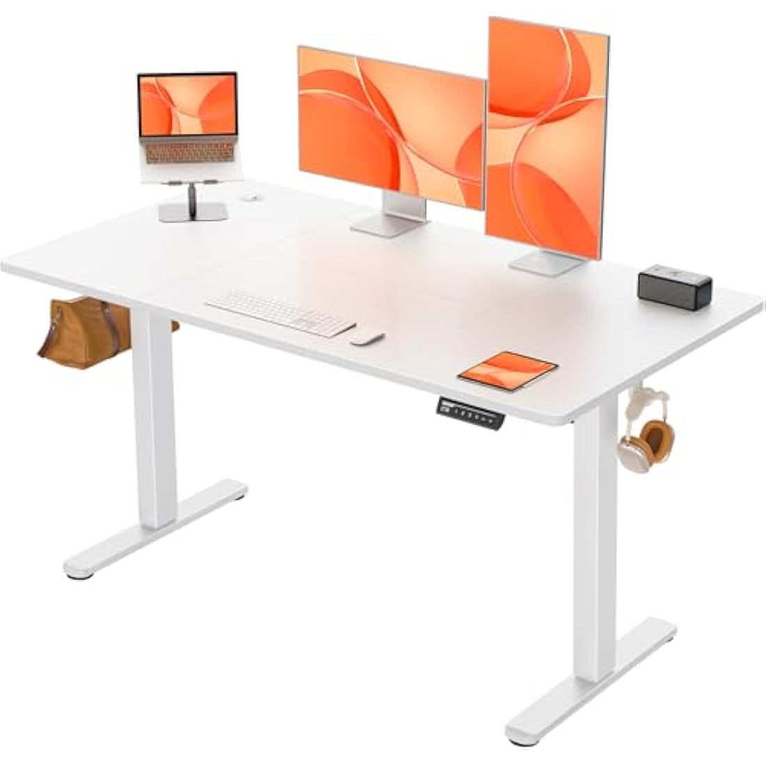 ErGear Electric Standing Desk – 140x70cm Height Adjustable Sit Stand Desk
