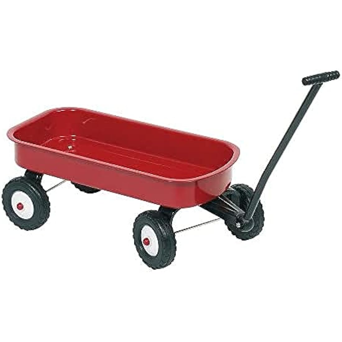 GoKi Red Metal Pull-Along Cart - Kids Outdoor Toy Wagon for Ages 4+