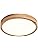 Schindora Wooden LED Ceiling Light – 20W Oak Flush Mount 4500K