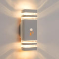 CELAVY Motion Sensor Outdoor Wall Light | IP65 Grey Up Down Porch Lamp